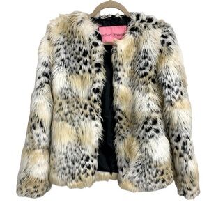 Faux Fur Betsey Johnson Jacket Size:Small